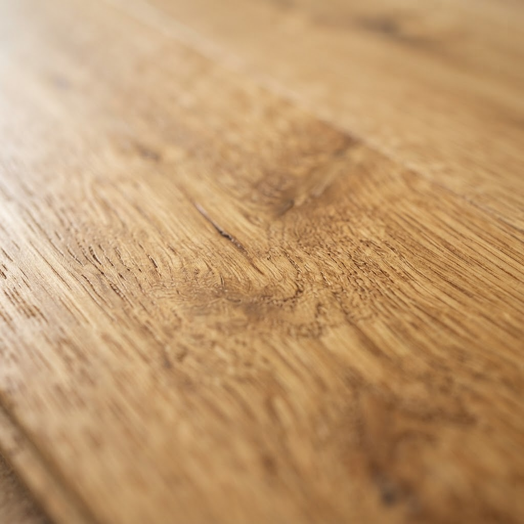 Warm stained hardwood floor