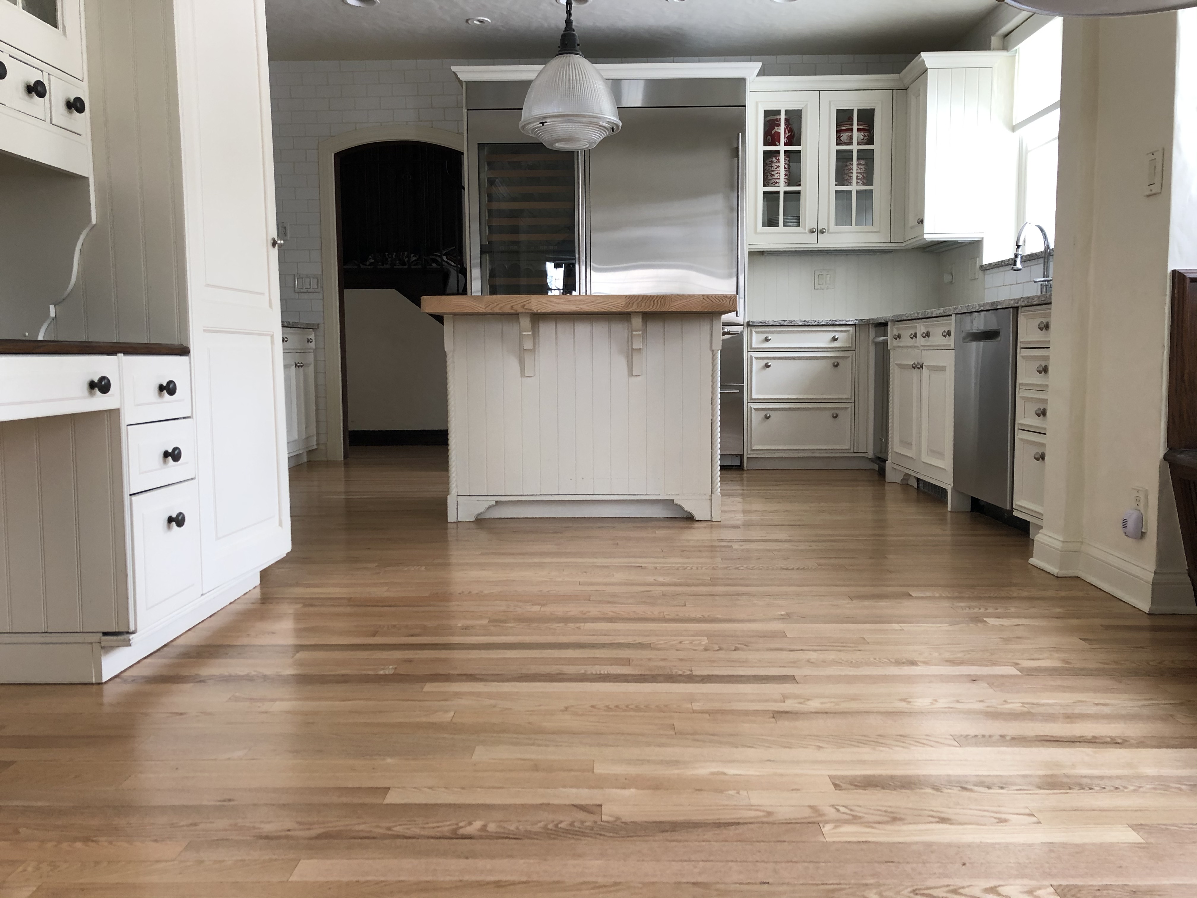 Commercial wood flooring project