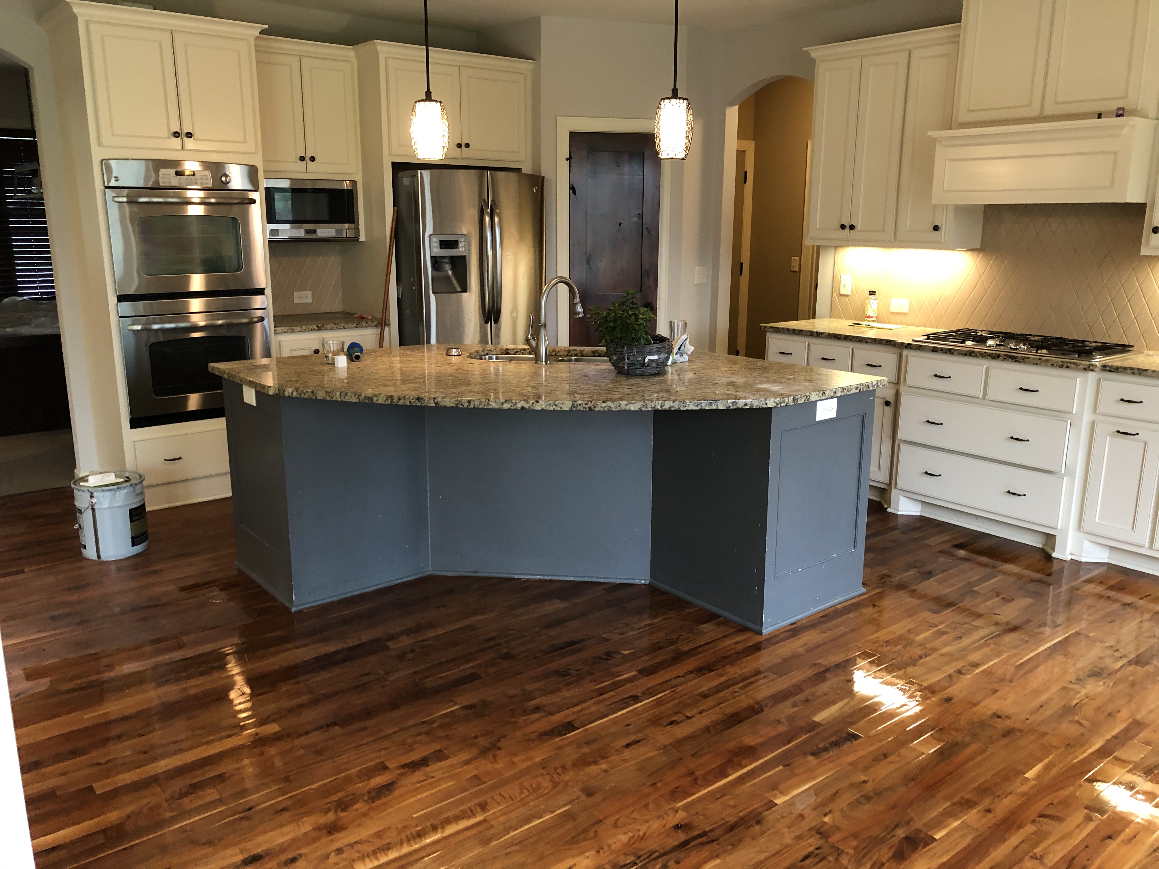 Warm finished hardwood floor
